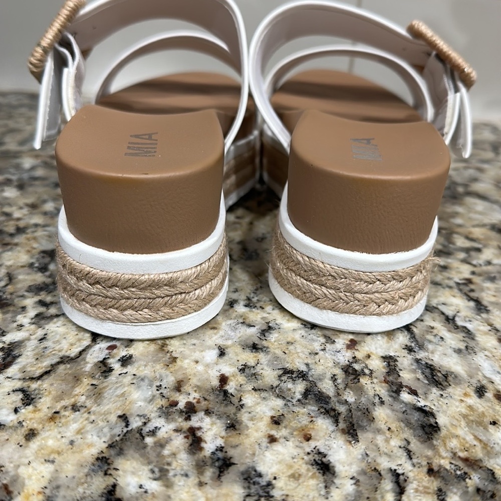 Francesca's Collections White Espadrille Sandals - Picture 3 of 5